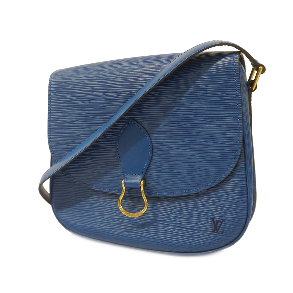 LOUIS VUITTONAuth Epi Sun Crew M52195 Women's Shoulder Bag Toledo Blue - Picture 1 of 10